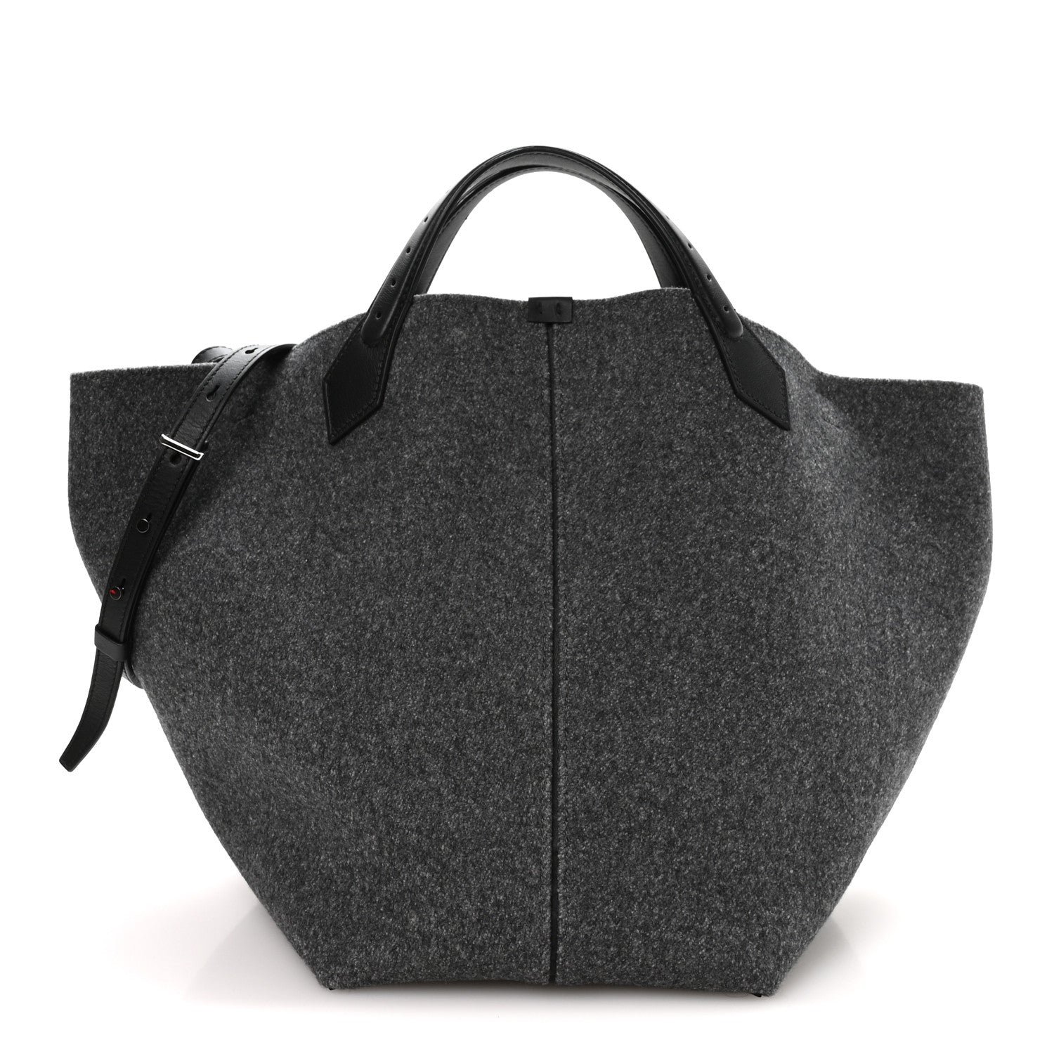 Proenza Schouler Melange Felted Wool Large Chelsea Tote Grey