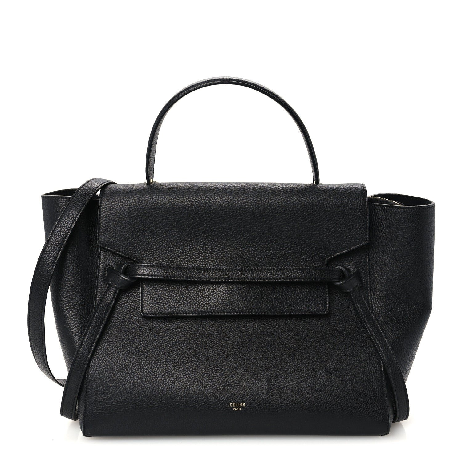 Celine Grained Calfskin Mini Belt Bag Black