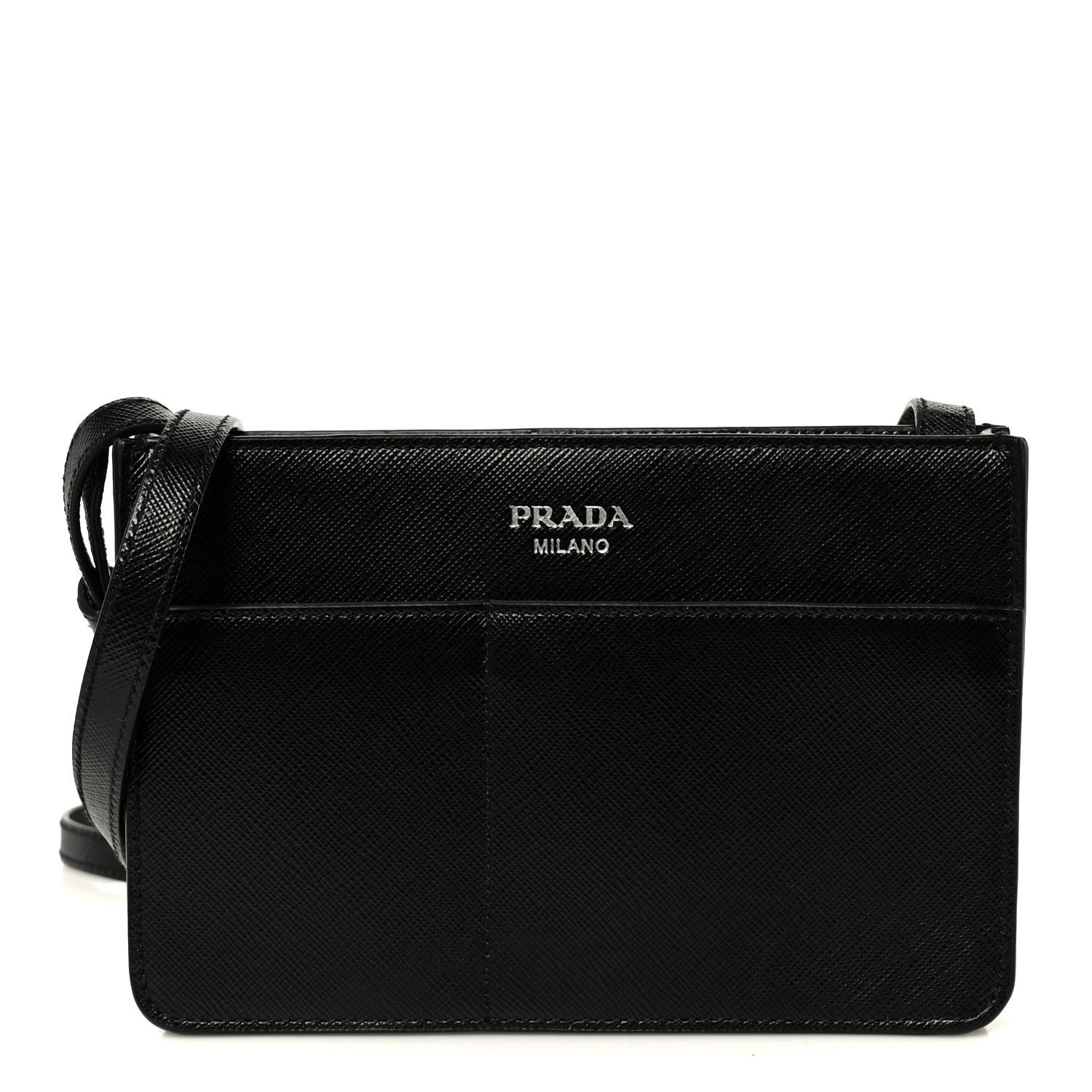 Prada Saffiano Crossbody Bag Black