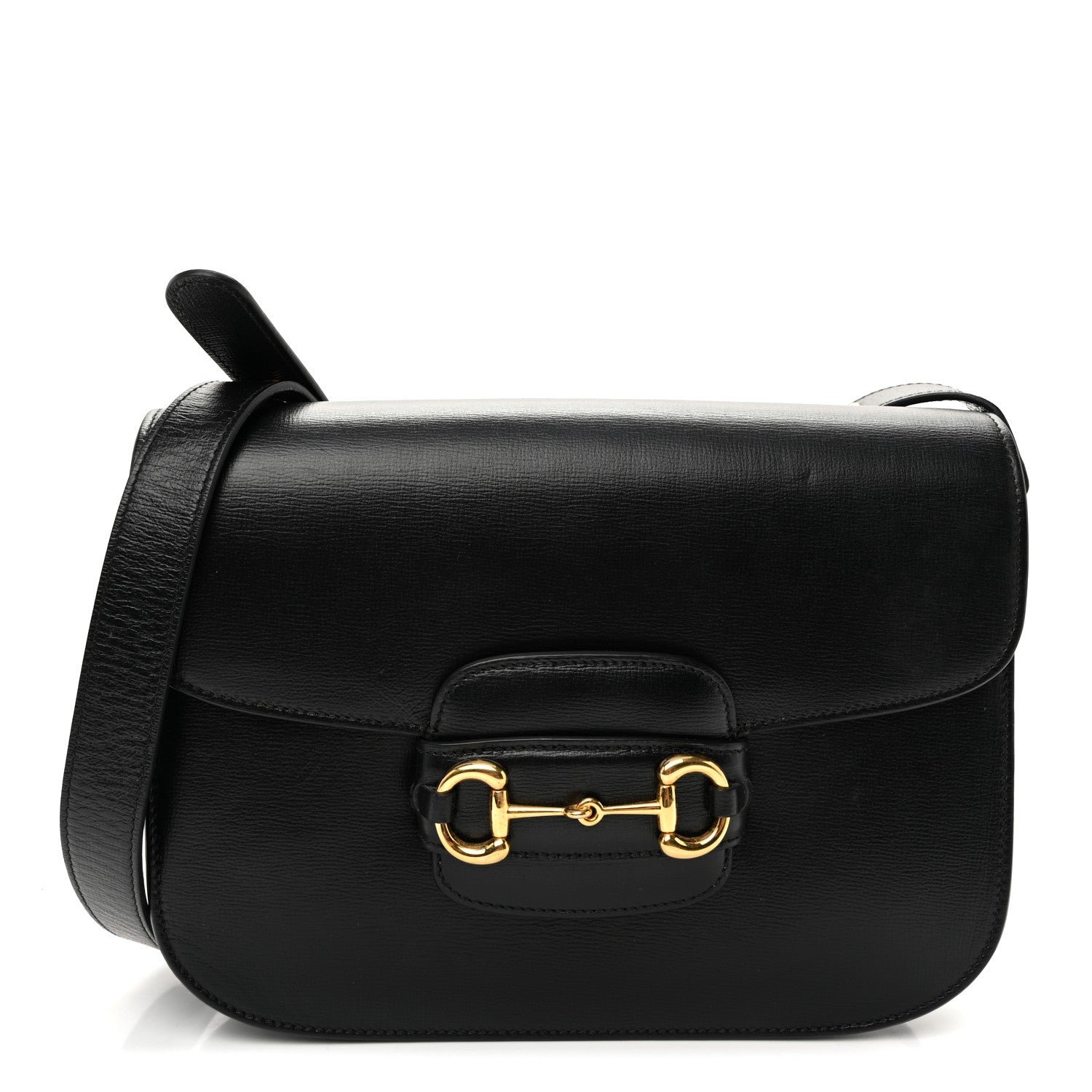 Gucci Azalea Calfskin Horsebit 1955 Shoulder Bag Black