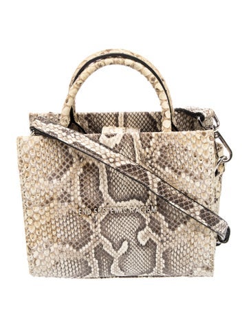 Brandon Blackwood Embossed Leather Top Handle Bag