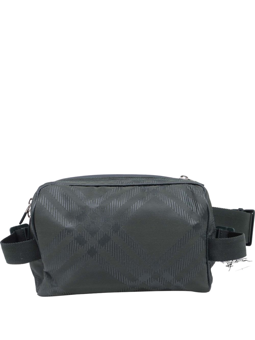 check-jacquard belt bag