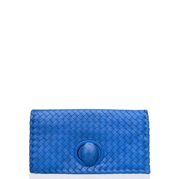 Lambskin Clutch Blue