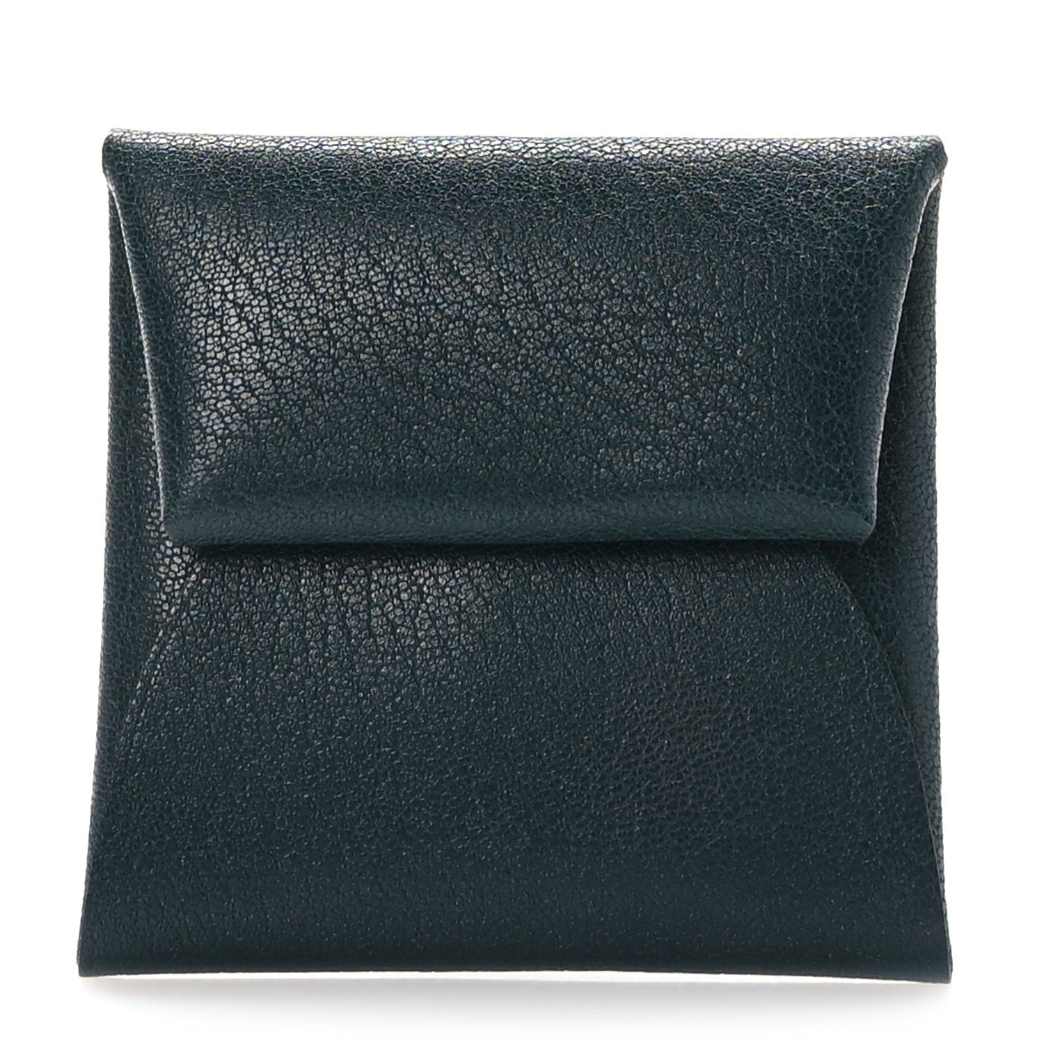 Hermes Chevre Mysore Bastia Coin Purse Vert Cypress