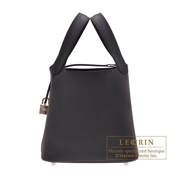 Hermes Picotin Lock bag 18/PM Caban Clemence leather Silver hardware
