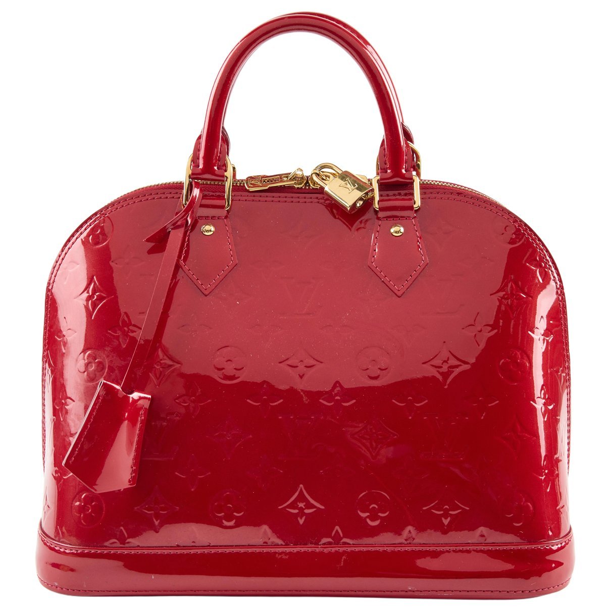 Patent leather handbag