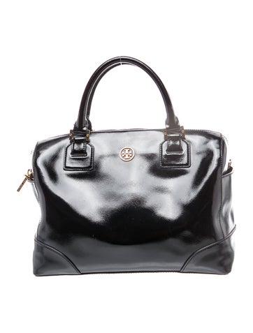 Tory Burch Patent Leather Top Handle Bag