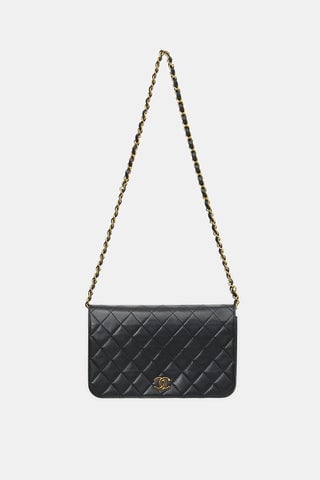 Vintage Leather Medium Full Flap Bag