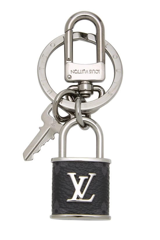 Silver Padlock Bag Charm