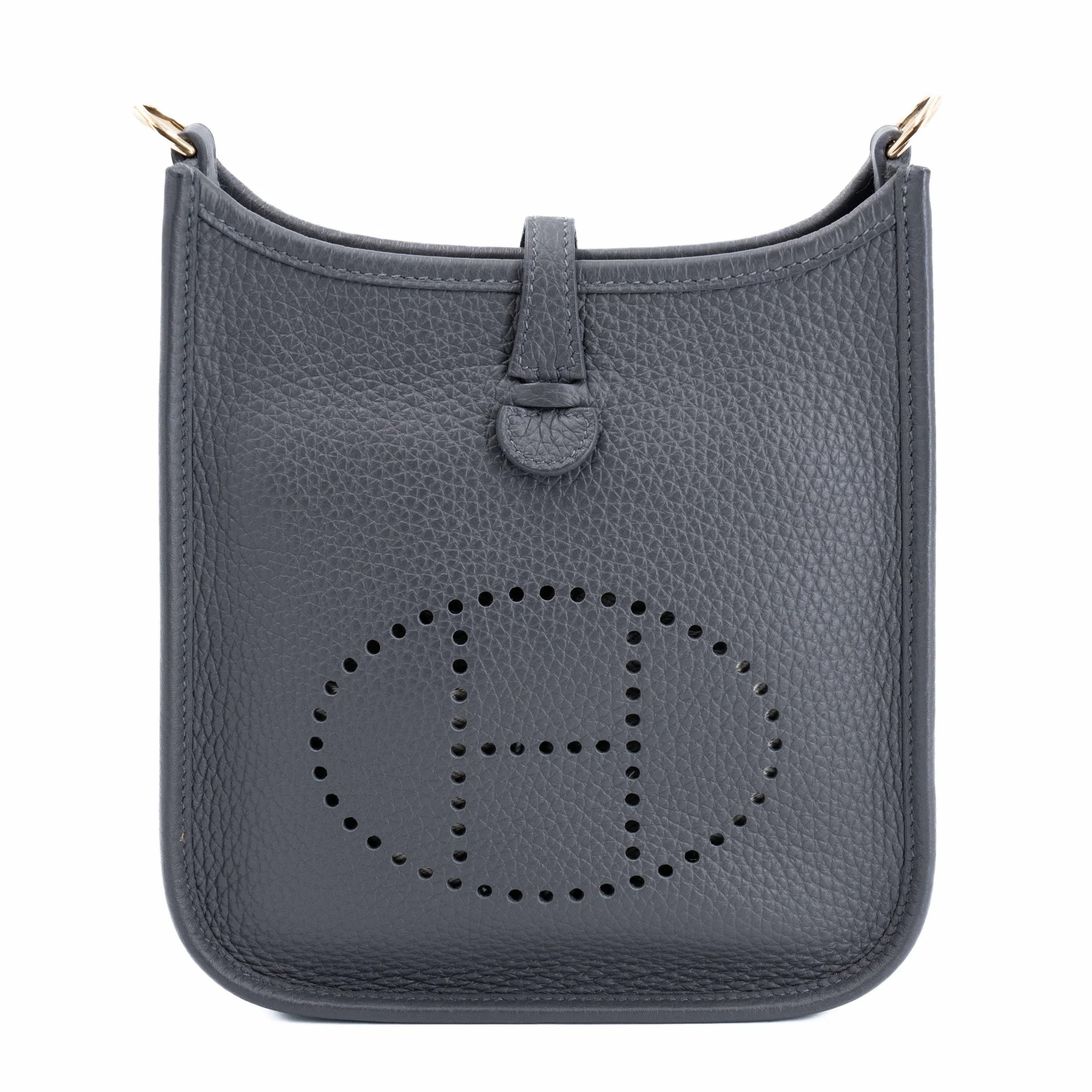 Very Good ( Rank A) HERMÈS Mini Evelyne 16 Amazone 112cm Ardoise (85) Caban (3Y) Bleu Hydra (T7) Clemence Permabrass hardware W (2024)