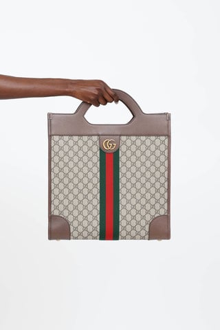 GG Supreme Large Ophidia Tote Bag