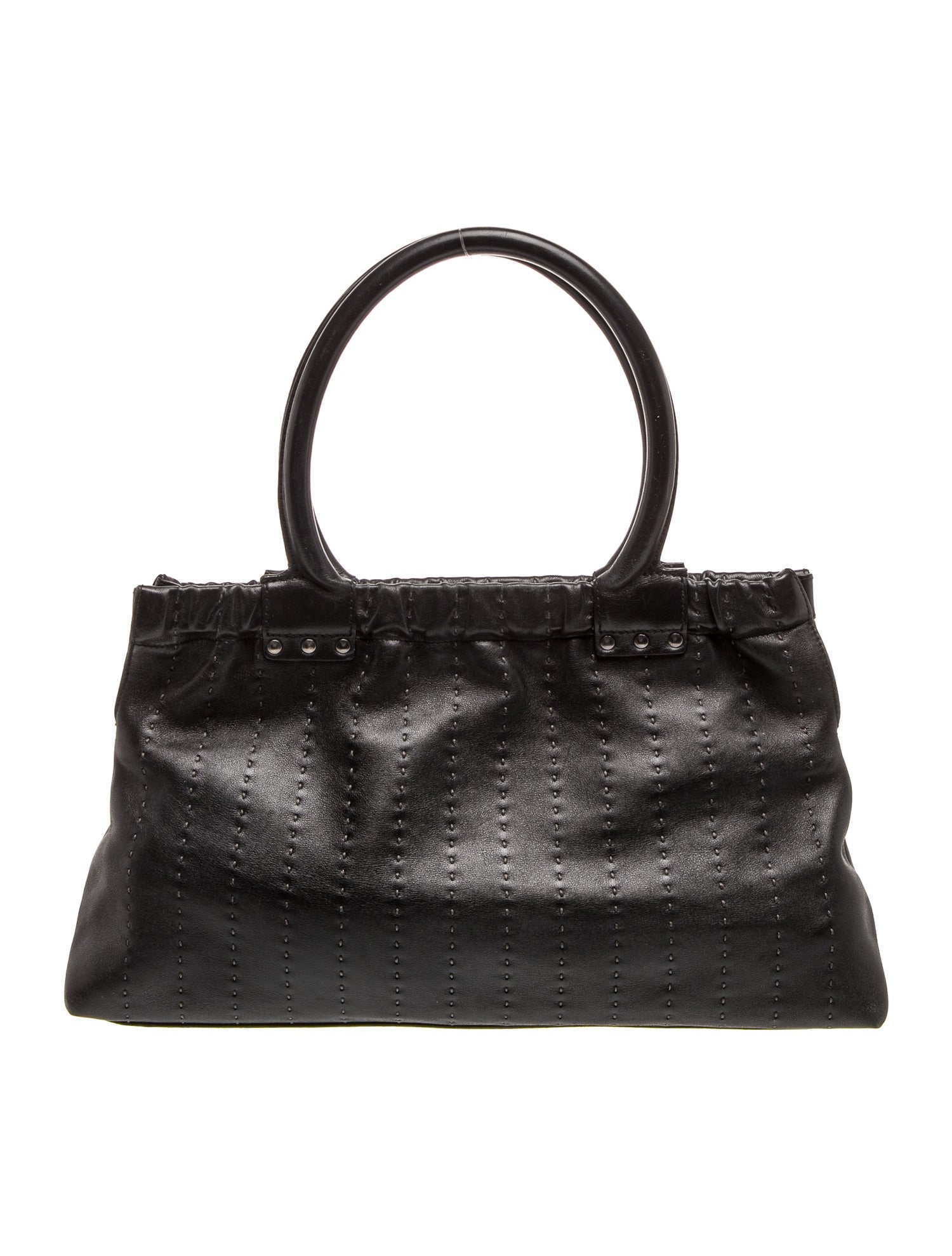 Ferragamo Leather Top Handle Bag