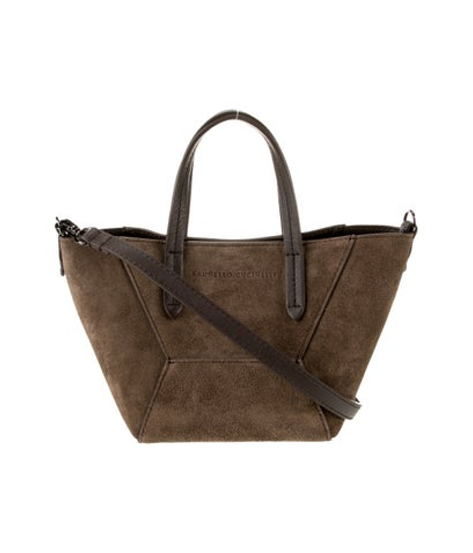 Brunello Cucinelli Cucinelli Suede Shoulder Bag W Tags