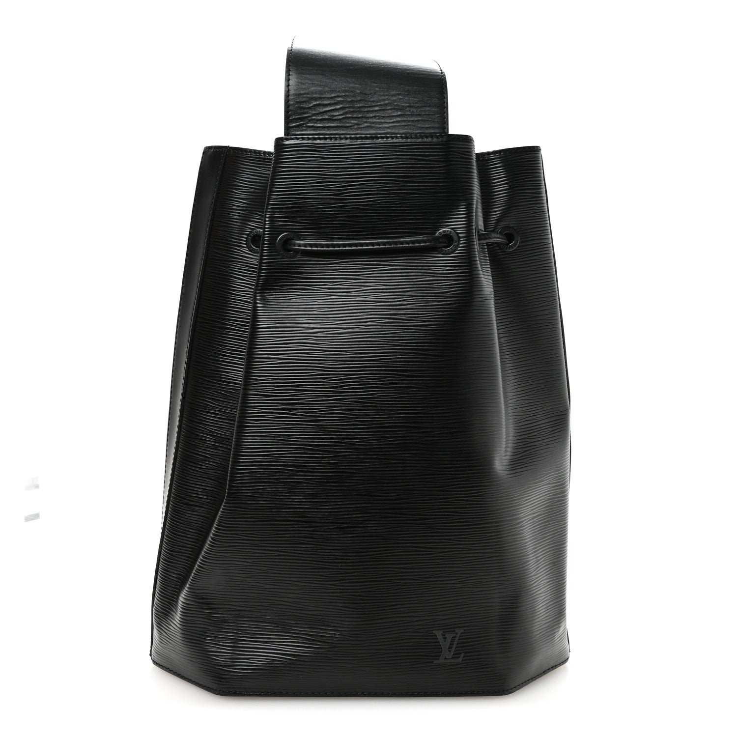 Louis Vuitton Epi Sac a Dos Drawstring Bag Black