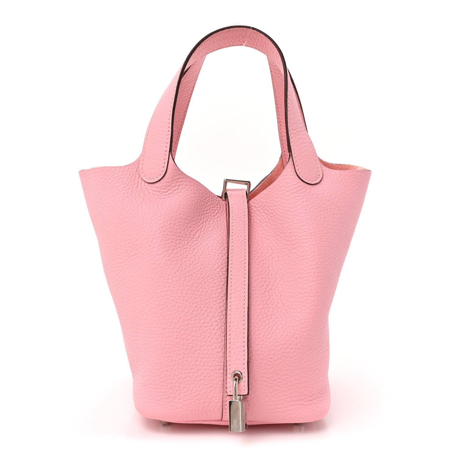 Hermes Taurillon Clemence Picotin Lock 18 PM Rose Sakura