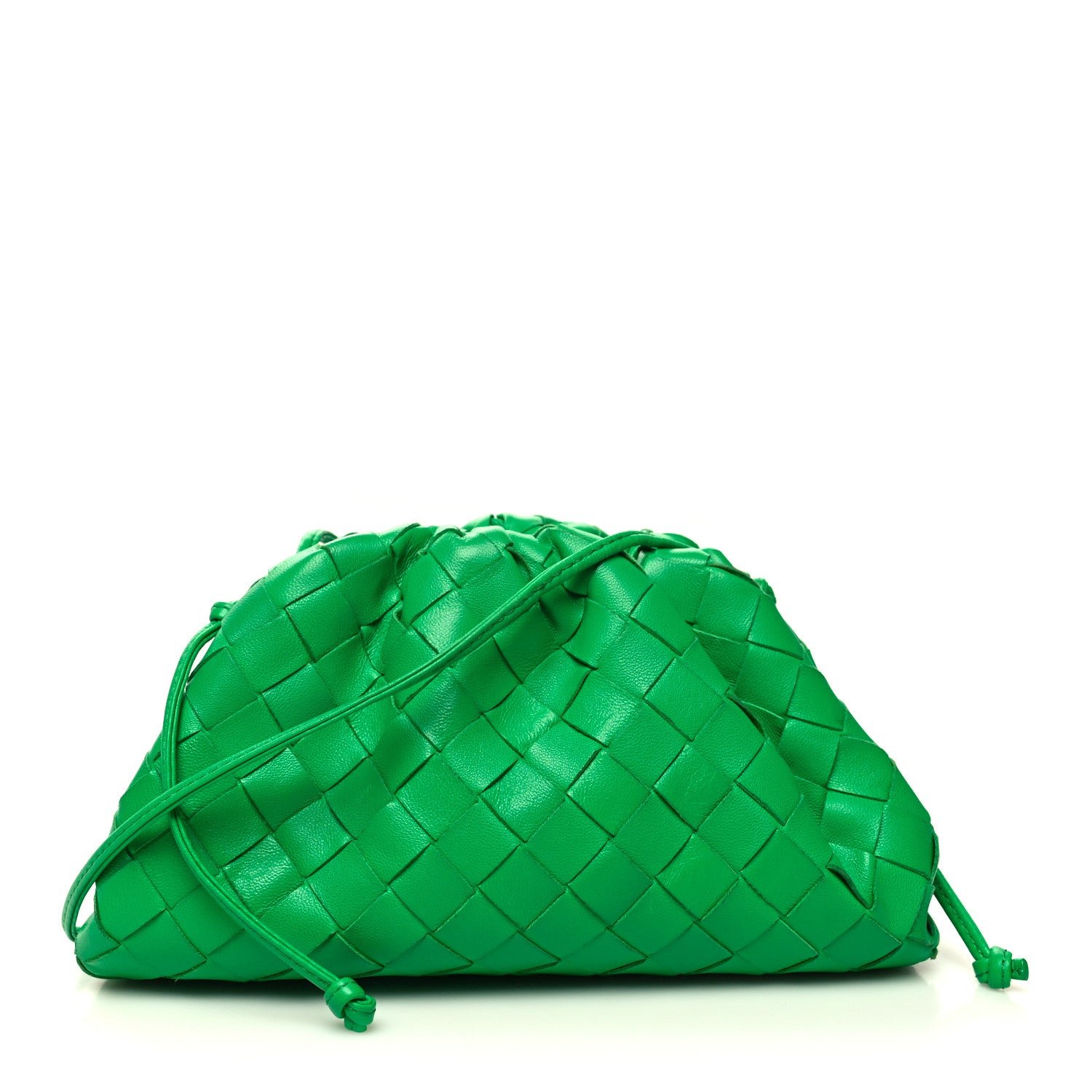 Bottega Veneta Nappa Intrecciato The Mini Pouch Clutch Parakeet