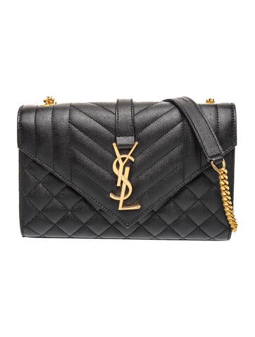 Quilted Envelope Chain Wallet Small