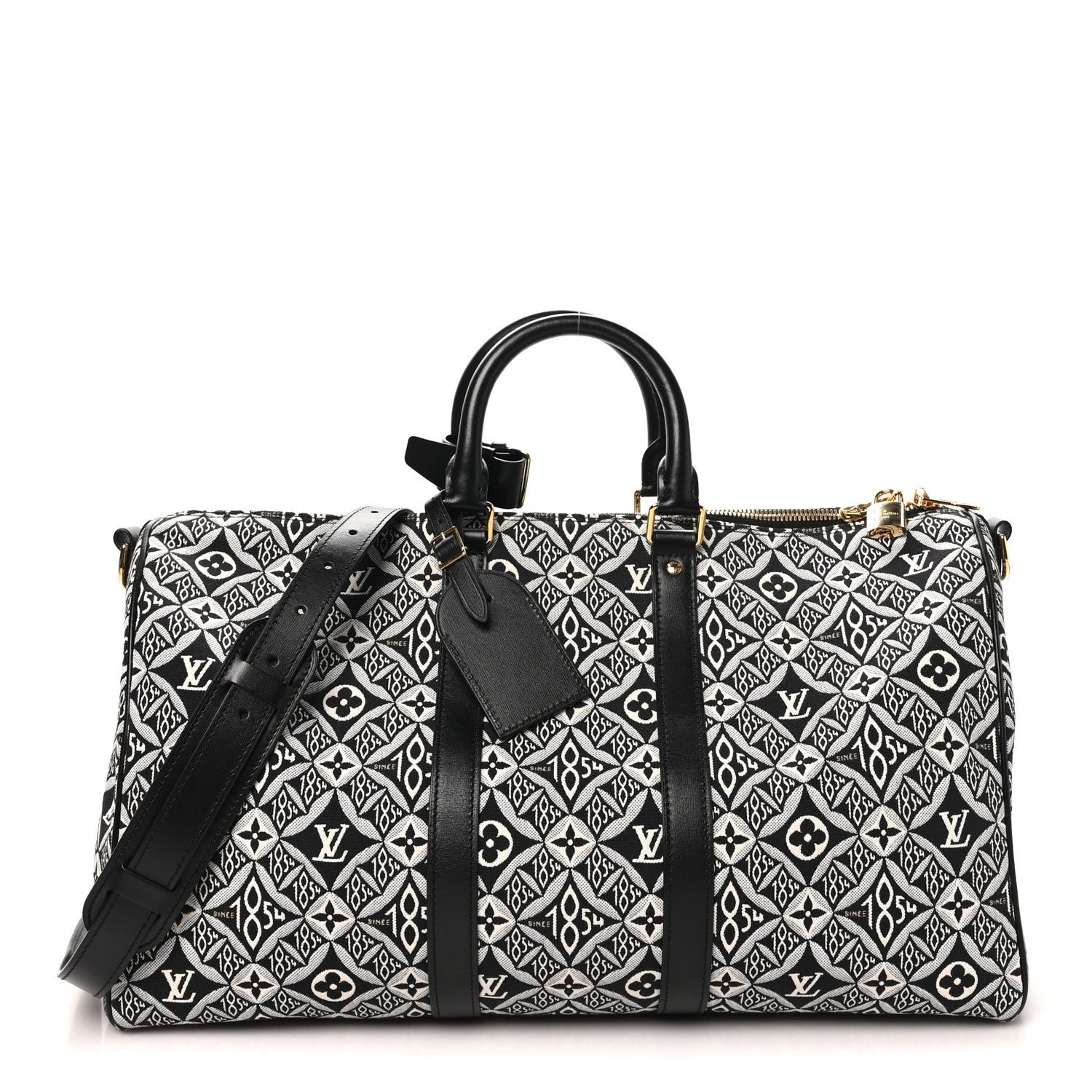 Louis Vuitton Jacquard Since 1854 Keepall Bandouliere 45 Grey