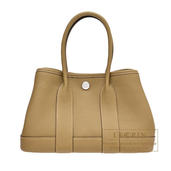 Hermes Neo Garden bag 23 Dune Togo leather Silver hardware