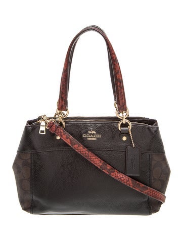 Leather Top Handle Bag