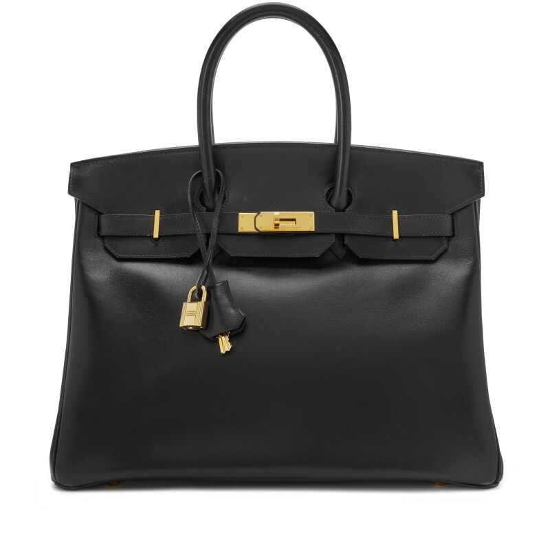 Black Box Calf Birkin 35 Gold Hardware, 2002