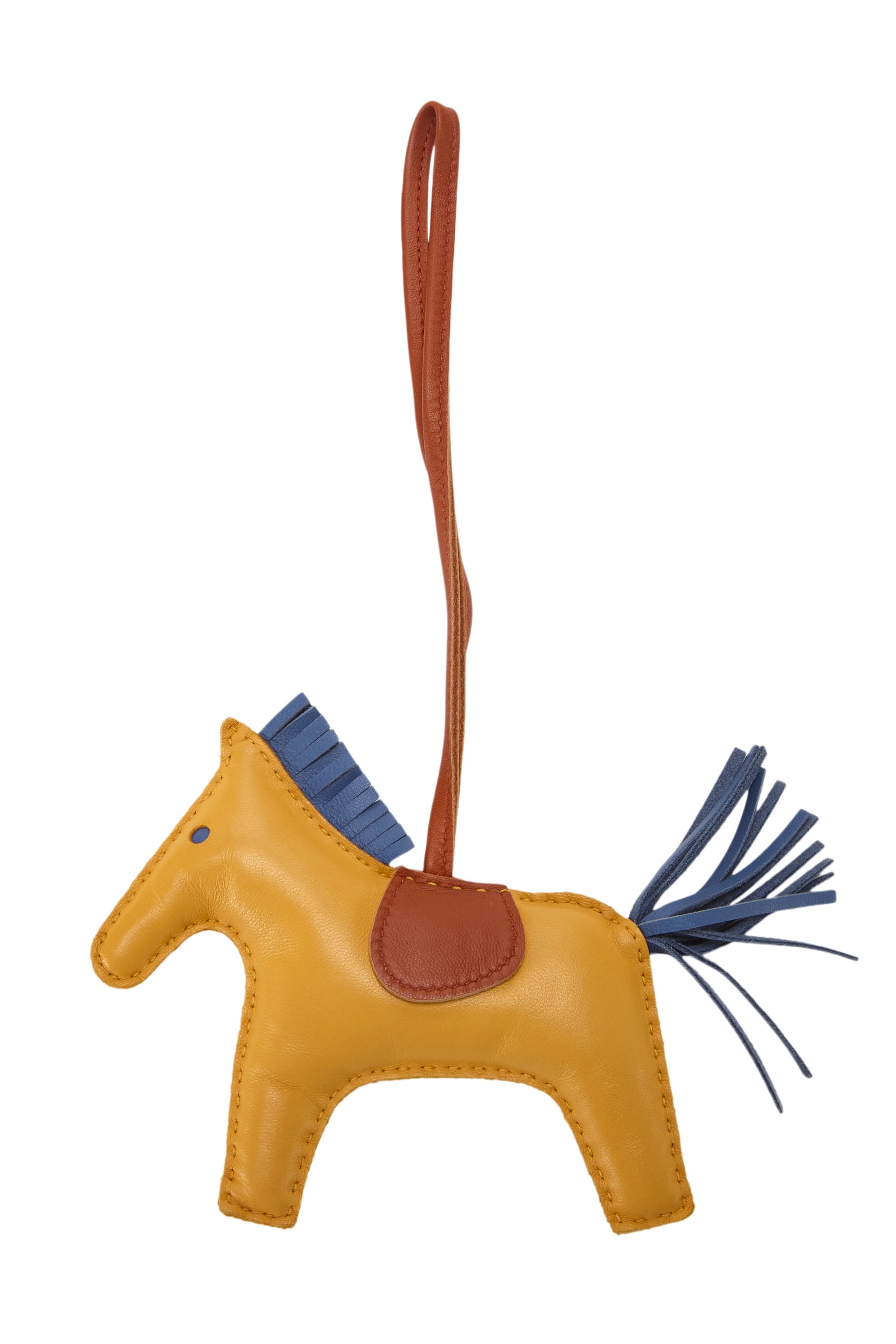 Multicolor Milo Leather Rodeo Bag Charm MM
