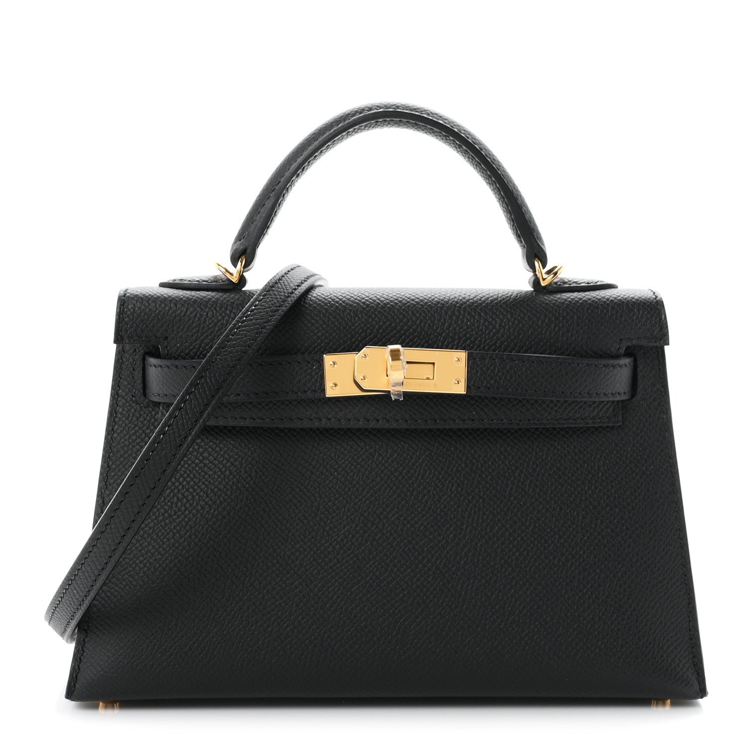 Hermes Epsom Mini Kelly Sellier 20 Black