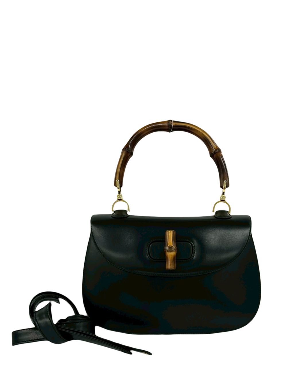 20th Century Calfskin Bamboo Night satchel