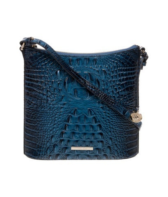 Brahmin Embossed Leather Crossbody Bag