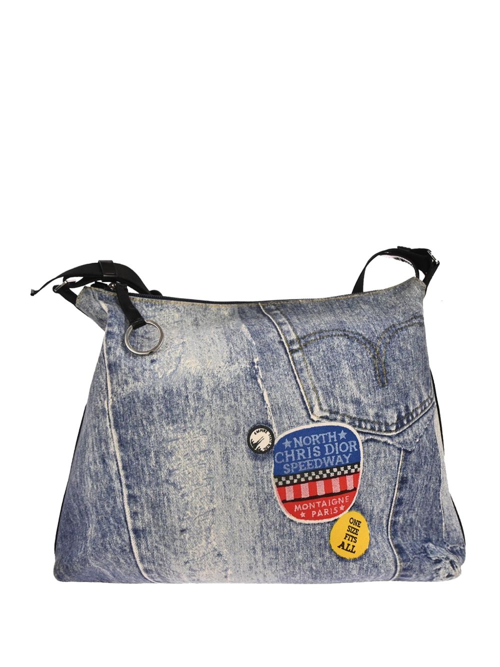 Dior 2001 denim-print shoulder bag