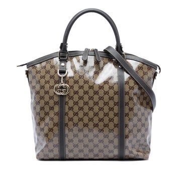Large GG Crystal Charm Dome Satchel