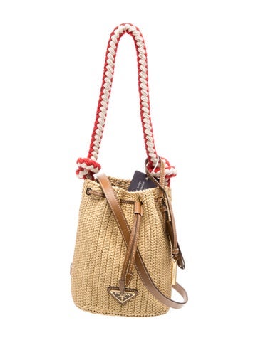 Raffia Bucket Bag w/ Tags