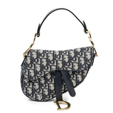 Dior Canvas Mini Saddle Bag