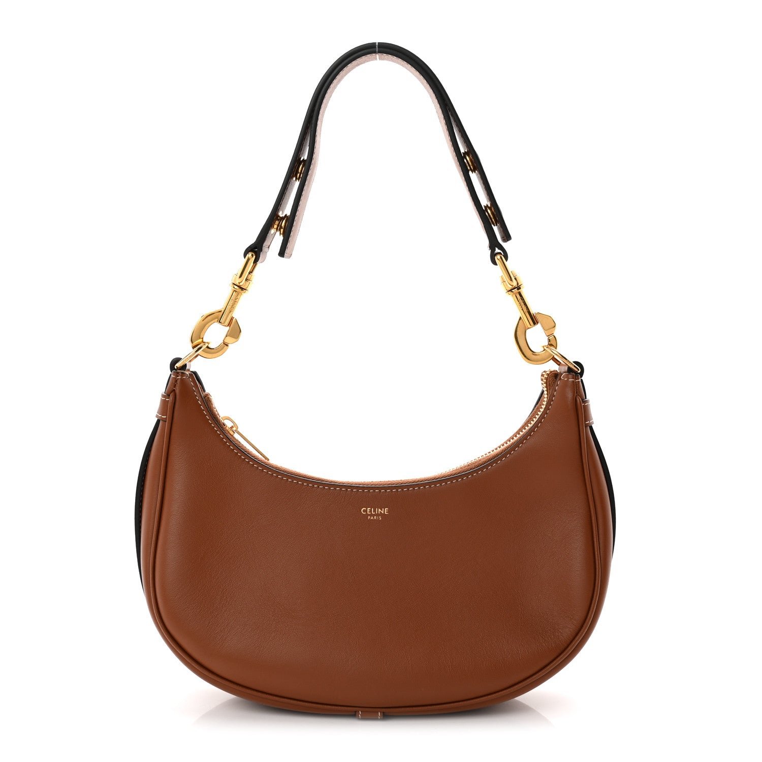 Celine Smooth Calfskin Medium Strap Ava Shoulder Bag Tan