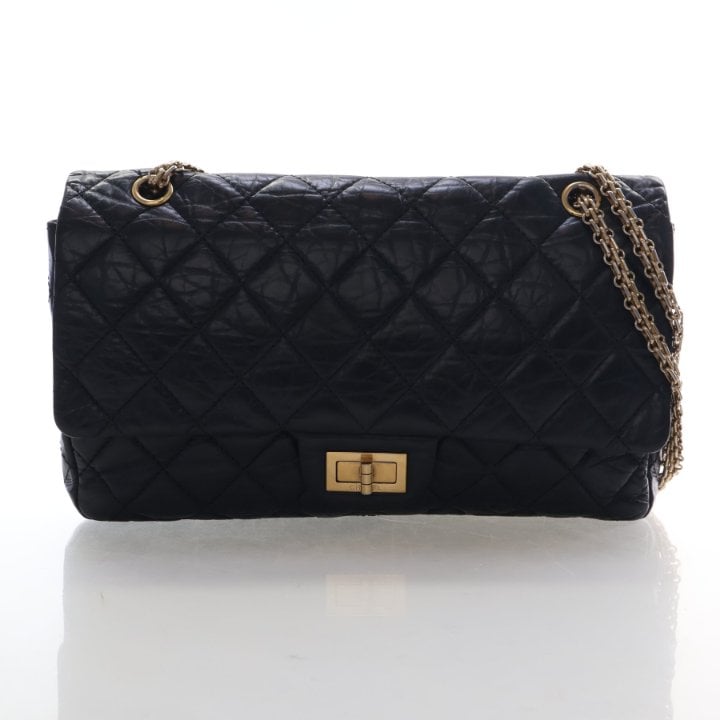 Chanel Jumbo Crinkled Calfskin Reissue 2.55 Double Flap Bag 226
