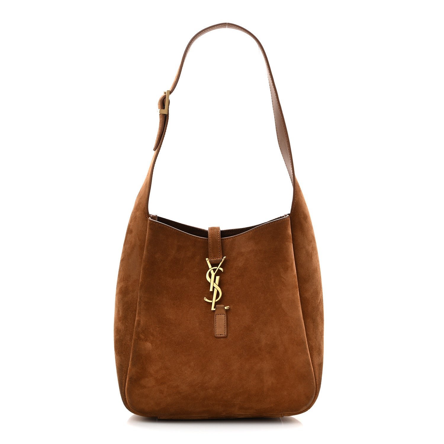 Saint Laurent Suede Small Le 5 A 7 Soft Hobo Snuff