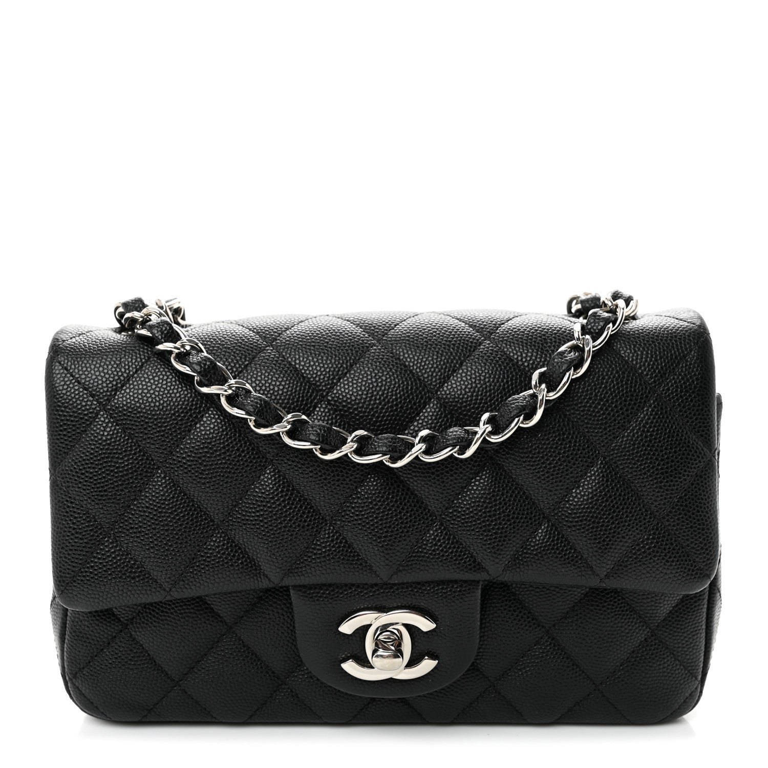 Chanel Caviar Quilted Mini Rectangular Flap Black