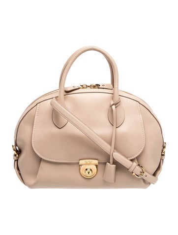 Leather Top Handle Bag