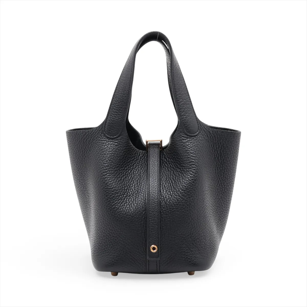 Hermès Picotin Lock 18 PM Taurillon Clemence Black Gold Metal Fittings