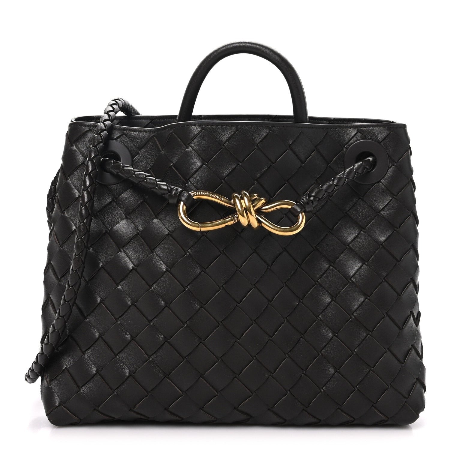 Bottega Veneta Nappa Intrecciato Small Andiamo Shoulder Bag Fondant