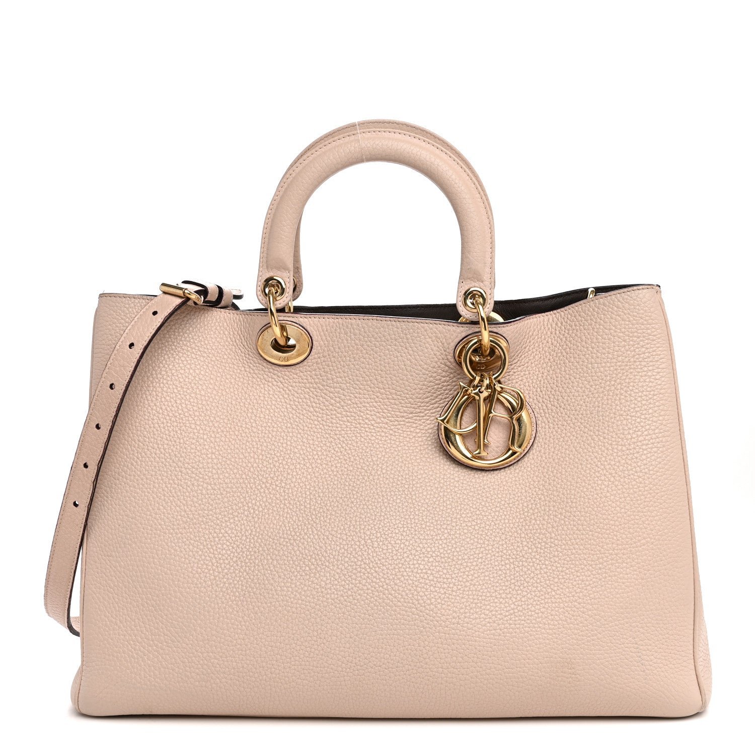 Christian Dior Bullcalf Large Diorissimo Tote Rose Poudre