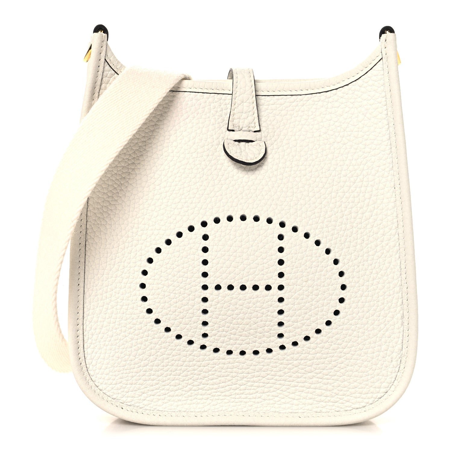 Hermes Taurillon Clemence Amazone Evelyne TPM New White