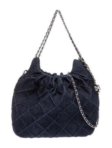 Denim Top Handle Bag