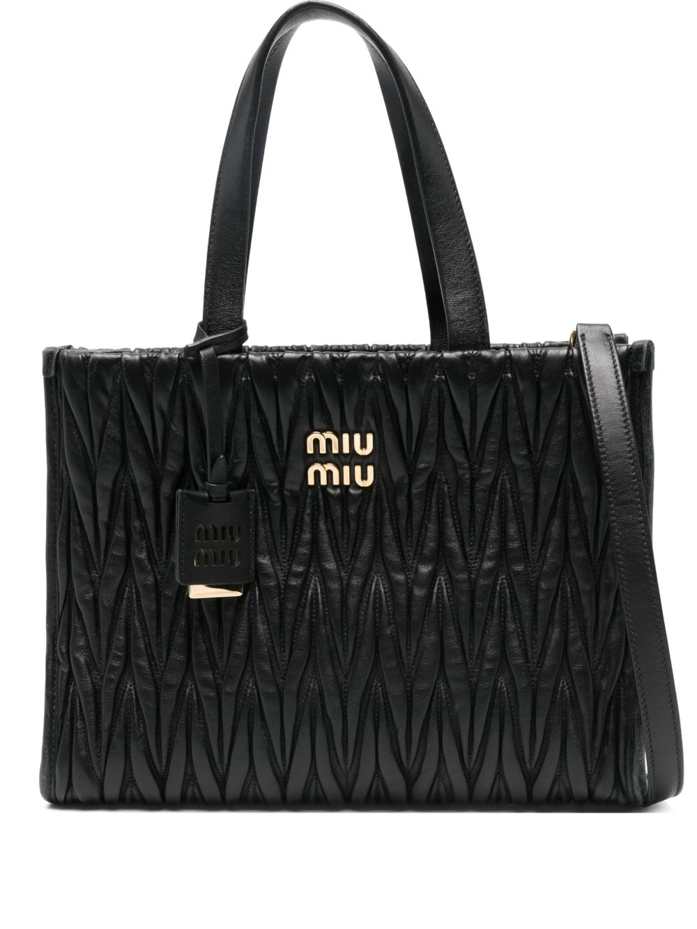 Miu Miu leather tote bag