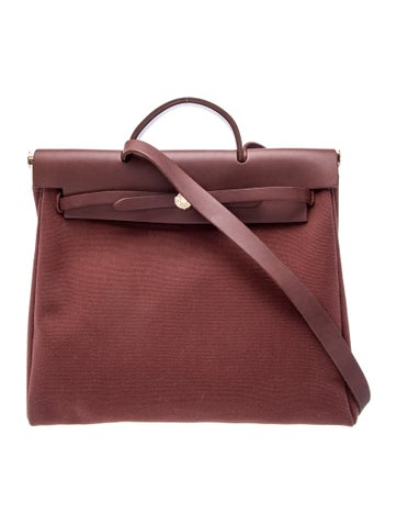 Hermes Toile & Vache Hunter Herbag 39