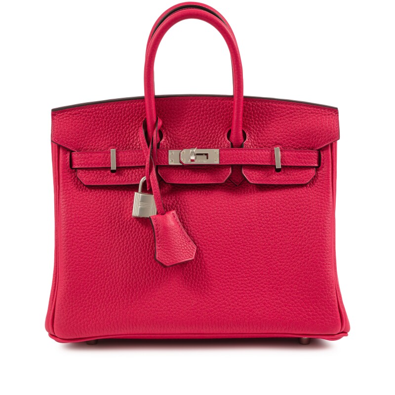 Rose Mexico Togo Birkin 25 Palladium Hardware, 2026