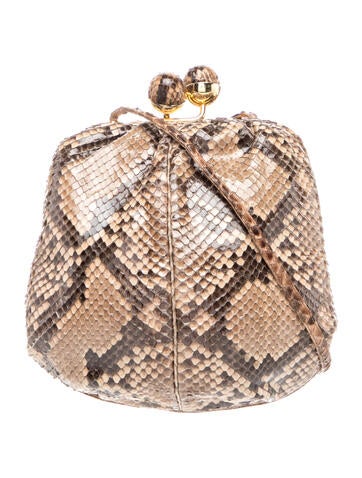 Snakeskin Bucket Bag