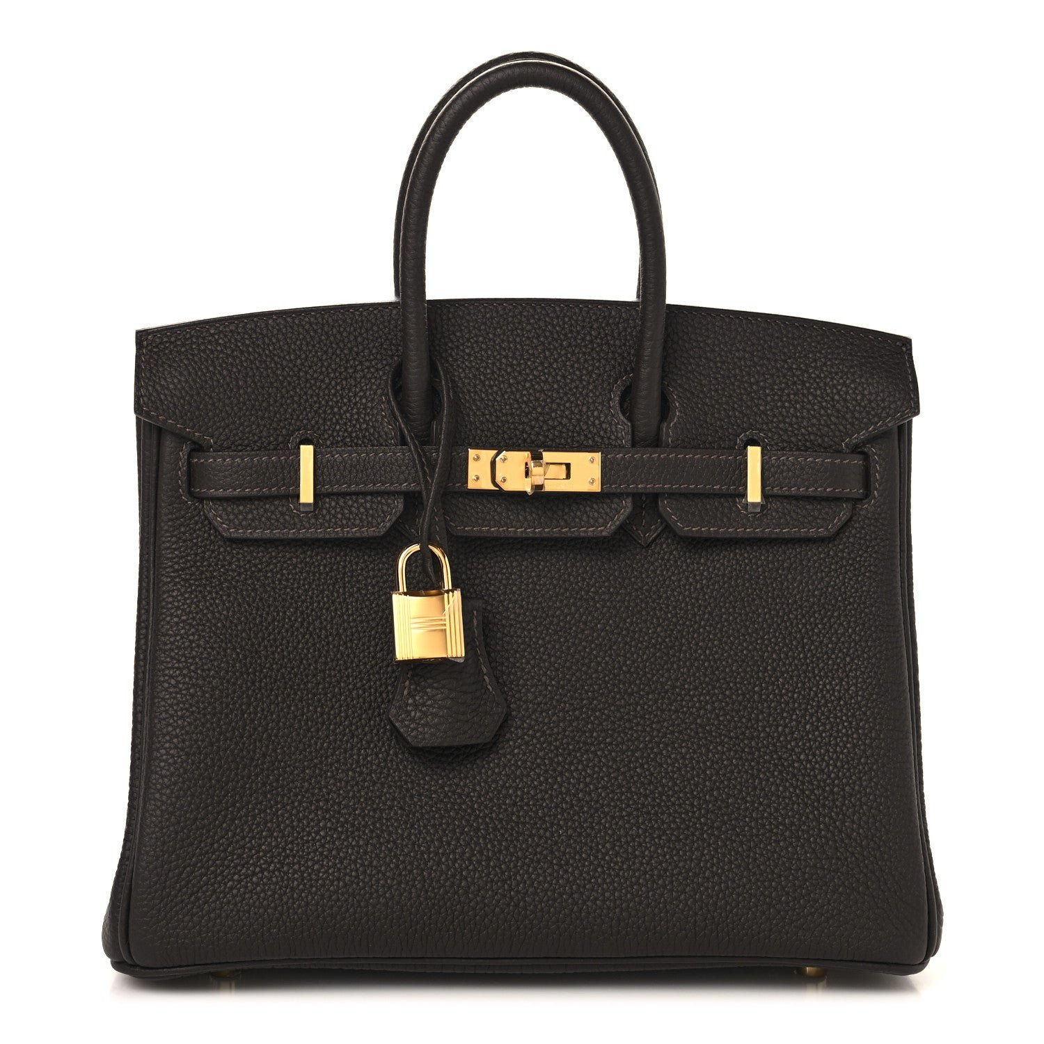 Hermes Togo Birkin 25 Bai Brun