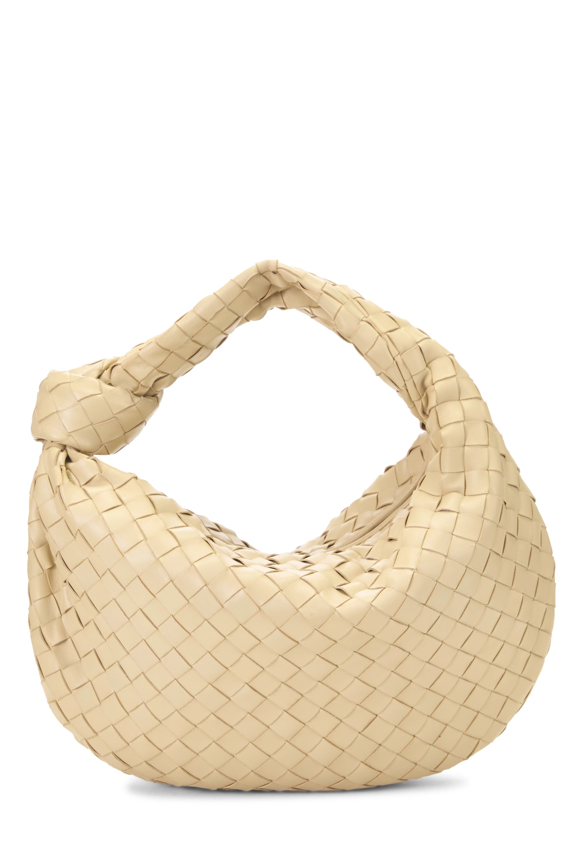 Beige Intrecciato Leather Teen Jodie