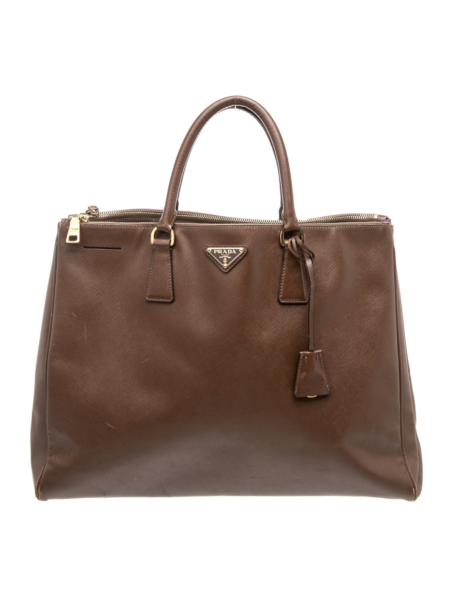 Saffiano Leather Galleria Double Zip